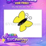 Free Yellow Butterfly Free Black Antennae Encanto Disney Free SVG 1 - Instant Download