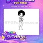 Free Happy Antonio Free Curly Hair Encanto Disney Free SVG - Instant Download