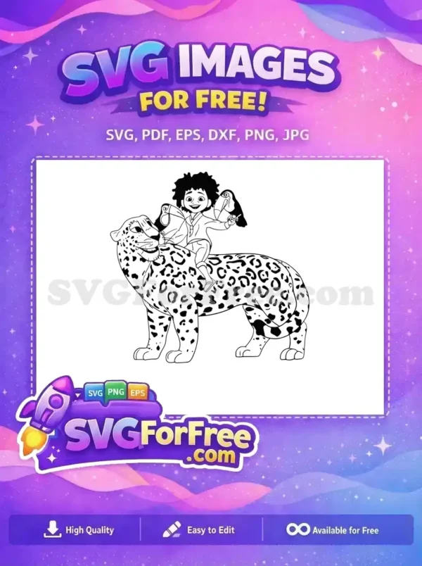 Free Smiling Antonio Free Jaguar Toucans Encanto Disney Free SVG Free Smiling Antonio Free Jaguar Toucans Encanto Disney Free SVG