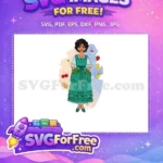 Free Smiling Mirabel Free Green Dress Pockets Encanto Disney Free SVG - Instant Download