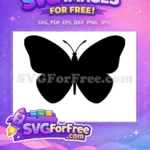 Free Black Butterfly Silhouette Free Magical Elegant Encanto Disney Free SVG - Instant Download