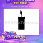 Free Black Candle Free Magical Flame Encanto Disney Free SVG - Instant Download