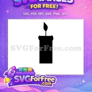 Free Black Candle Free Magical Flame Encanto Disney Free SVG