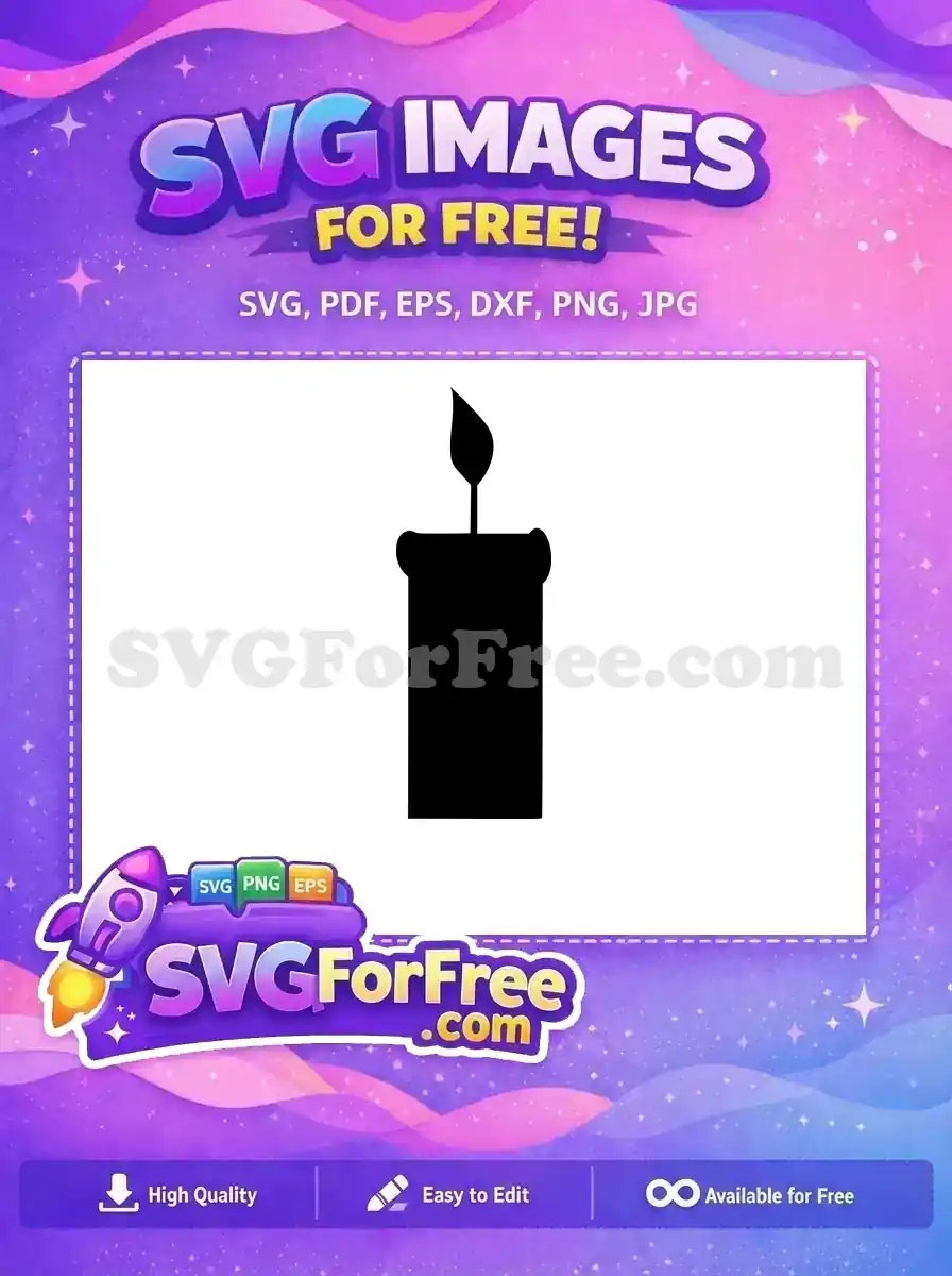 Free Black Candle Free Magical Flame Encanto Disney Free SVG