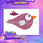 Free Mauve Bird Free Polka Dot Wing Encanto Disney Free SVG - Instant Download