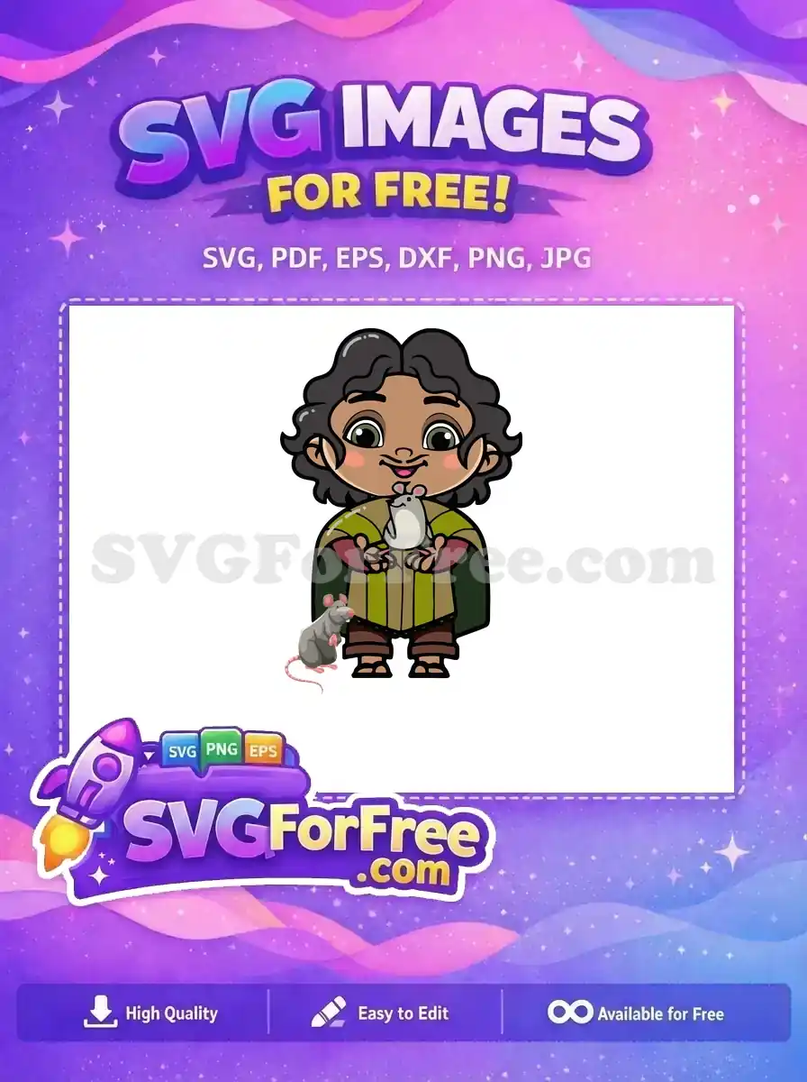 Free Happy Bruno Free Green Rat Encanto Disney Free SVG
