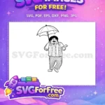 Free Agustin Madrigal Umbrella Free Happy Expression Encanto Disney Free SVG - Instant Download
