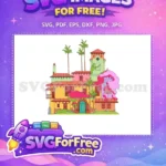 Free Colorful Casita Free Magical Teal Door Encanto Free SVG - Instant Download
