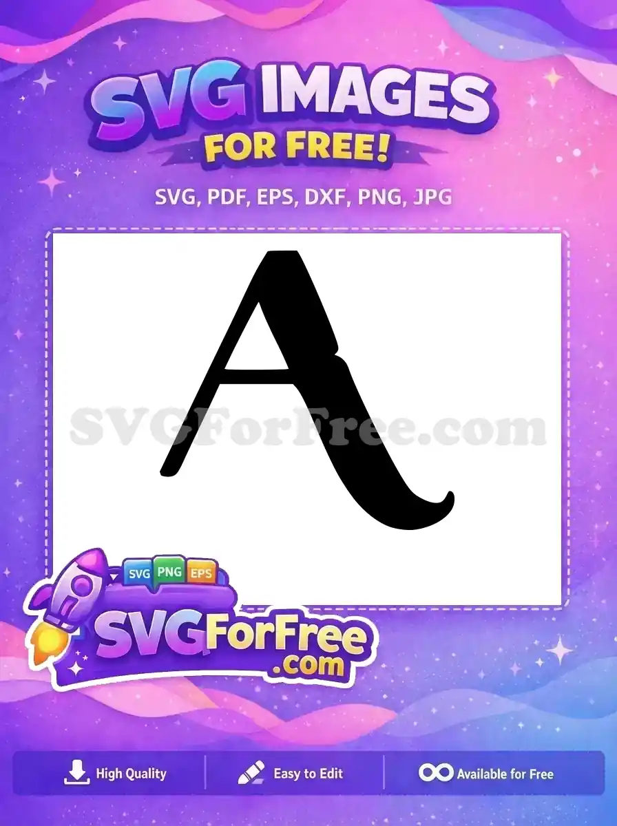 Free Elegant Letter A Free Font Encanto Disney Free SVG