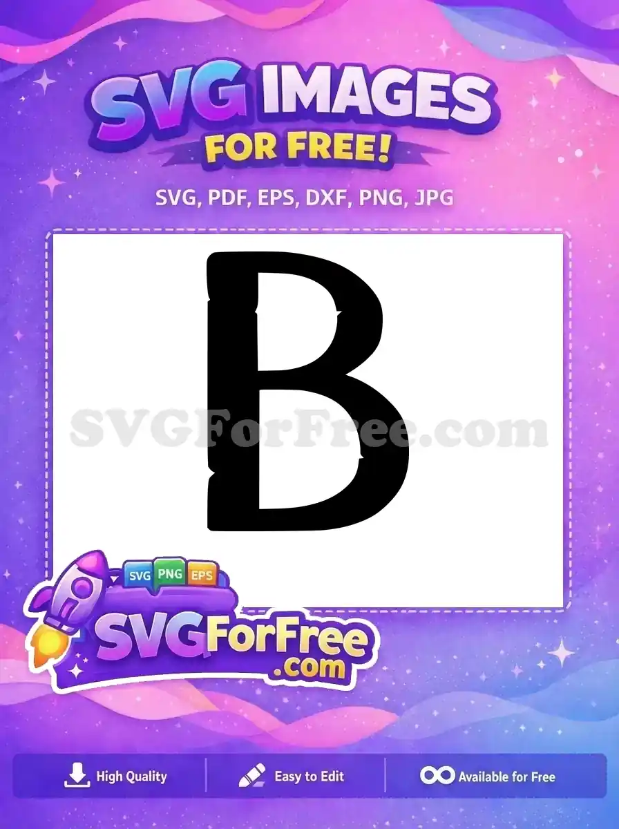 Free Black Letter B Free Decorative Initial Encanto Disney Free SVG