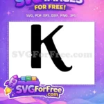 Free Black K Free Alphabet Encanto Disney Free SVG - Instant Download