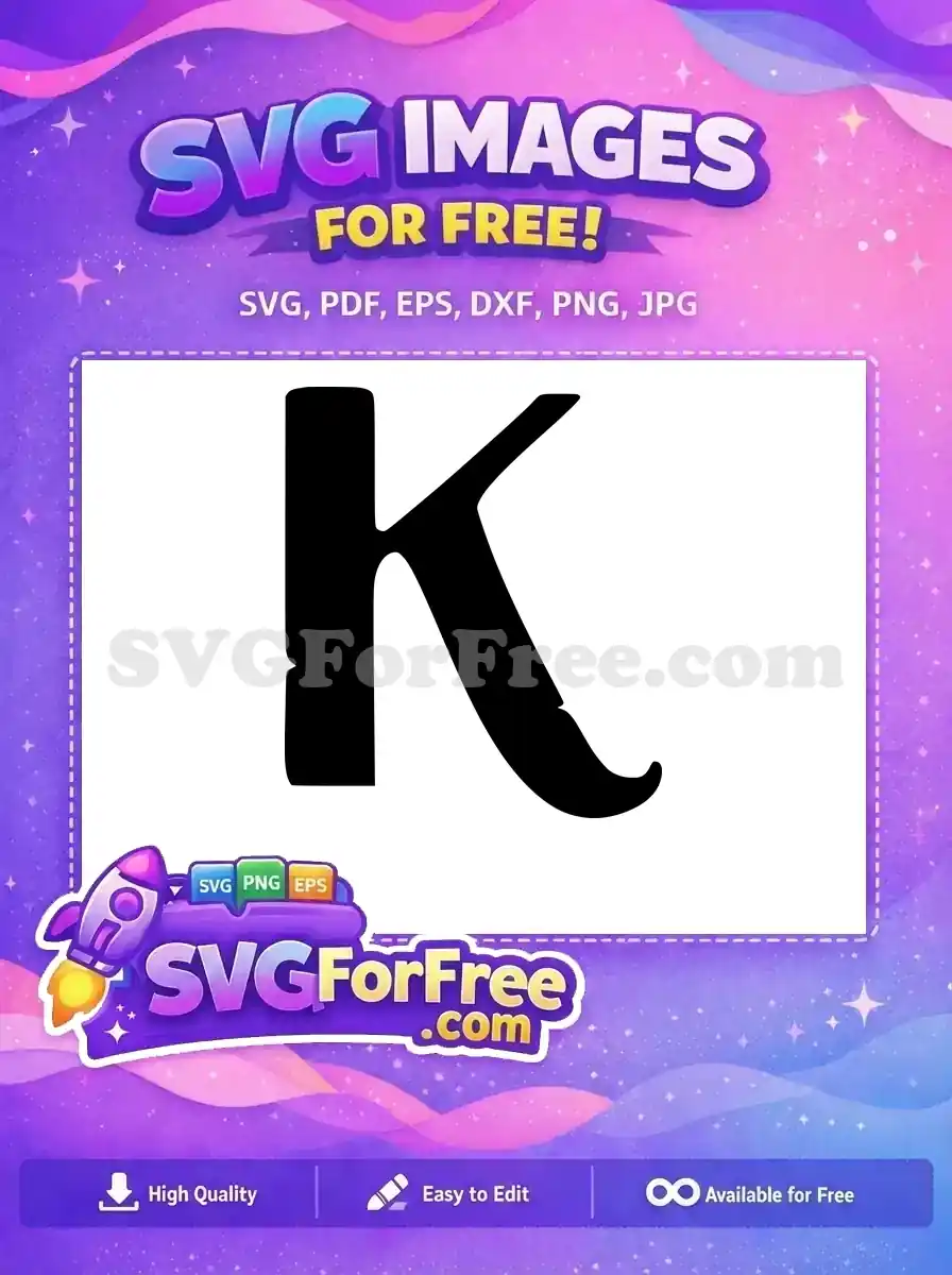 Free Black K Free Alphabet Encanto Disney Free SVG