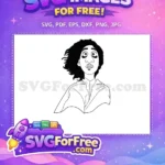 Free Worried Expression Free Black Hair Encanto Disney Free SVG - Instant Download