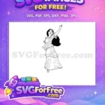 Free Happy Mirabel Free Floral Dress Encanto Disney Free SVG - Instant Download