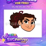 Free Confident Luisa Free Red Ribbon Earring Encanto Disney Free SVG - Instant Download