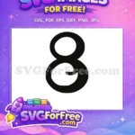 Free Black Eight Free Elegant Design Encanto Disney Free SVG - Instant Download