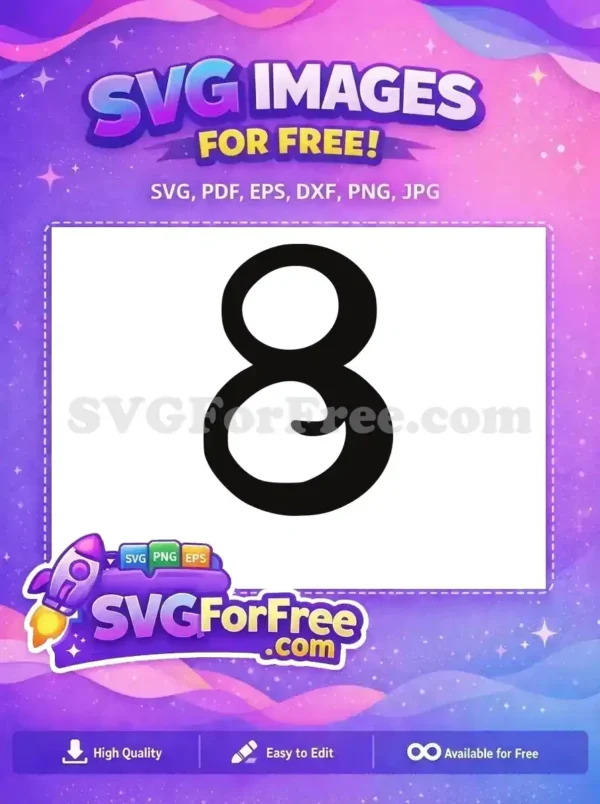 Free Black Eight Free Elegant Design Encanto Disney Free SVG