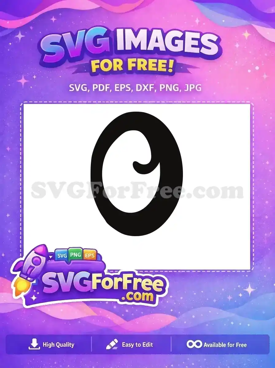 Free black swirl Free elegant C Encanto Disney Free SVG