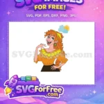Free Happy Pepa Orange Hair Free Yellow Sun Earring Encanto Disney Free SVG - Instant Download