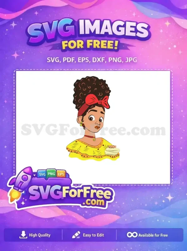 Free Mirabel Red Bow Free Tortillas Encanto Disney Free SVG Free Mirabel Red Bow Free Tortillas Encanto Disney Free SVG