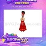 Free Mirabel Happy Face Free Red Bow Headband Encanto Disney Free SVG - Instant Download