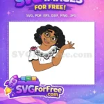 Free Happy Mirabel Green Glasses Free Butterfly Blouse Encanto Disney Free SVG - Instant Download