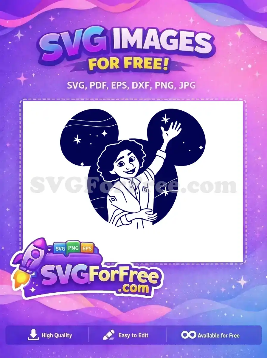 Free Happy Camilo Curly Hair Free Starry Night Encanto Disney Free SVG