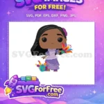 Free Mirabel purple dress Free vibrant flower Encanto Disney Free SVG - Instant Download