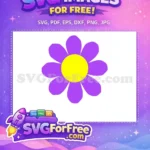 Free Purple Petals Flower Free Yellow Center Bloom Encanto Disney Free SVG - Instant Download