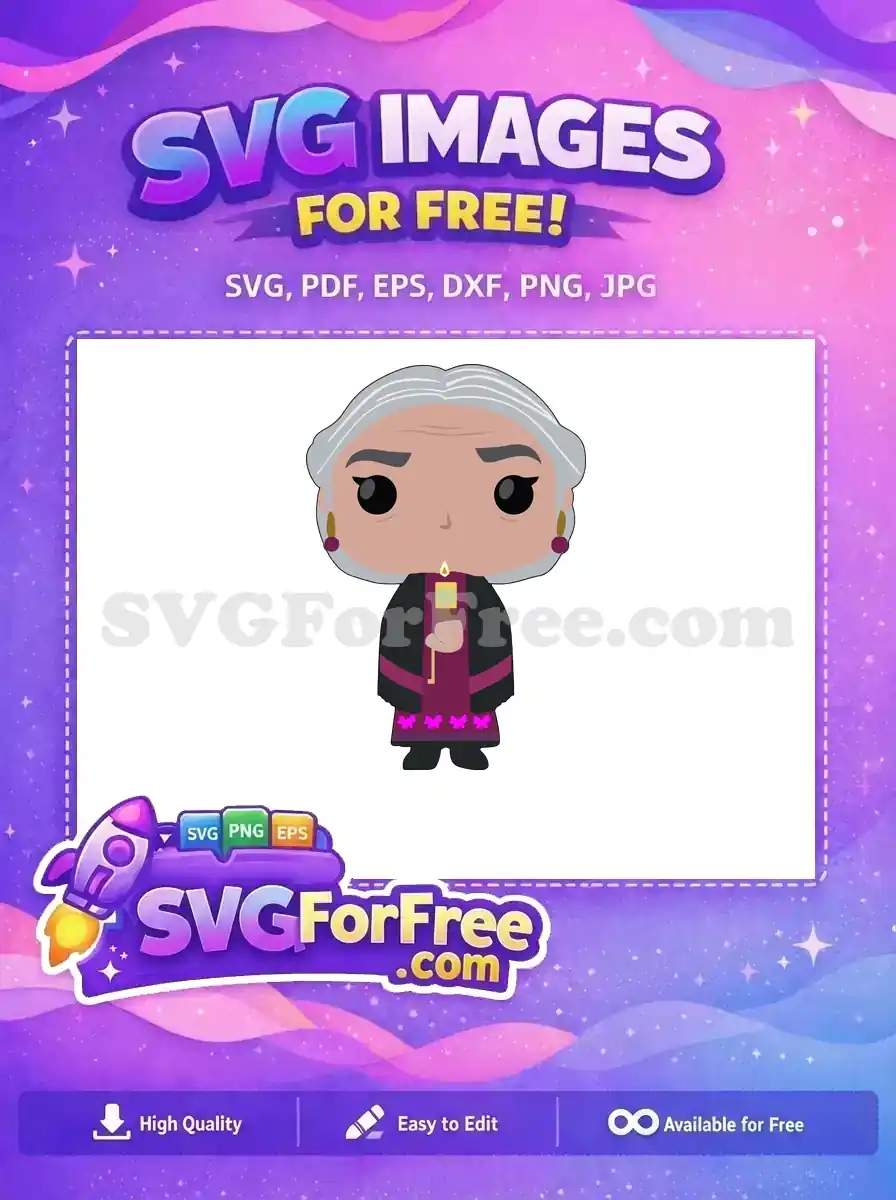 Free Abuela Alma Free Candle Butterfly Dress Encanto Disney Free SVG