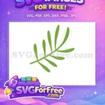 Free Green Leaf Branch Free Simple Nature Element Encanto Disney Free SVG - Instant Download