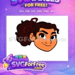 Free Smiling Mirabel Free Red Ribbon Encanto Disney Free SVG - Instant Download