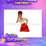 Free Mirabel Listening Free Red Bow Encanto Disney Free SVG - Instant Download