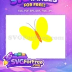 Free Bright Yellow Butterfly Wings Free Orange Body Encanto Disney Free SVG - Instant Download