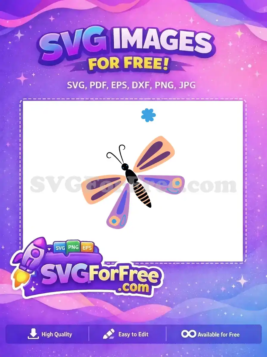 Free colorful butterfly Free blue flower Encanto Disney Free SVG