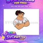 Free Confident Luisa Free Pink Ribbon White Shirt Encanto Disney Free SVG - Instant Download