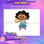 Free Mirabel Green Glasses Free Colorful Dress Encanto Disney Free SVG - Instant Download