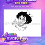 Free Mirabel Glasses Candle Free Hopeful Expression Encanto Disney Free SVG - Instant Download