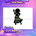 Free Mirabel curly hair vibrant flowers Free butterfly quote Encanto Disney Free SVG - Instant Download