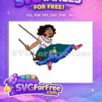 Free Happy Mirabel floral blouse Free Swing glasses Encanto Disney Free SVG - Instant Download