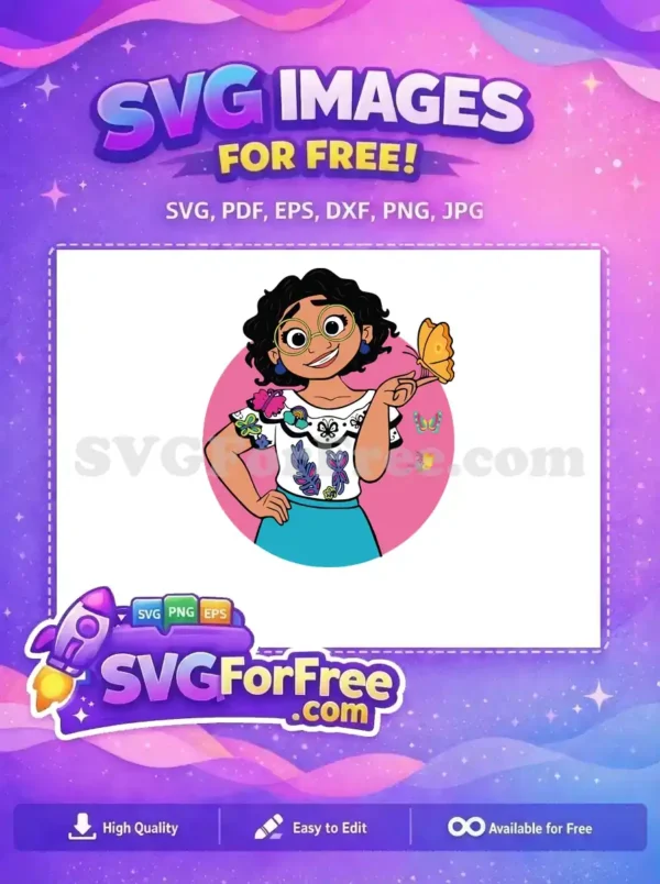 Free Mirabel Happy Smile Free Yellow Butterfly Encanto Disney Free SVG Free Mirabel Happy Smile Free Yellow Butterfly Encanto Disney Free SVG