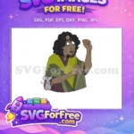 Free Scared Bruno with Mouse Free Green Poncho Encanto Disney Free SVG - Instant Download