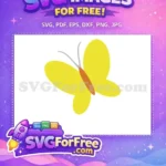 Free Yellow Butterfly Free Simple Design Encanto Disney Free SVG - Instant Download