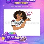 Free Green Glasses Mirabel Free Vibrant Butterflies Encanto Disney Free SVG - Instant Download