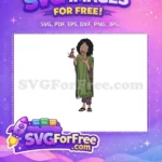 Free Bruno Smiling Rat Free Green Poncho Encanto Disney Free SVG - Instant Download