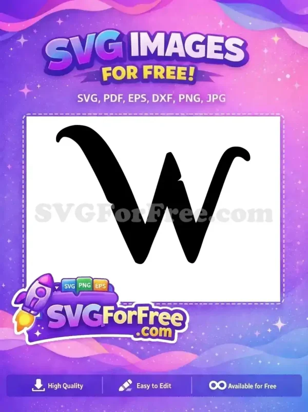 Free Black W Free Elegant Encanto Disney Free SVG