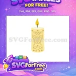 Free Gold Butterfly Pattern Free Magical Candle Flame Encanto Disney Free SVG - Instant Download