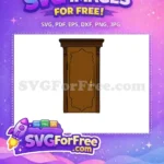Free Brown Wooden Door Free Golden Doorknob Encanto Disney Free SVG - Instant Download