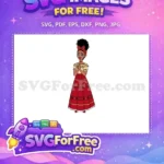 Free Smiling Mirabel Free Red Headband Encanto Disney Free SVG - Instant Download