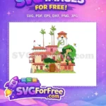 Free Magical Casita House Free Colorful Tropical Birds Encanto Disney Free SVG - Instant Download